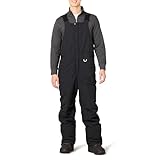 Amazon Essentials Men's Water-Resistant Insulated Snow Bib Overall, Black, L