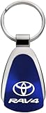 Au-TOMOTIVE GOLD Tear Drop Key Chain for Toyota Rav4 (Blue), Blue, Default