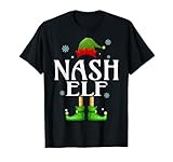 NASH Elf Xmas Funny Men's Family Matching Christmas NASH T-Shirt