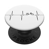 Moped ECG Heartbeat Moped Pulse Frequency Funny PopSockets Swappable PopGrip