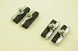 SET OF 4 ROD BRAKE BLOCKS ROLLER LEVER VINTAGE ROADSTER BICYCLE BIKE PADS 55mm