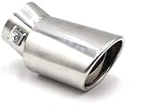WzFacai6 High-Performance Stainless Steel Car Exhaust Tip for Peugeot 308 206 207 307 YC101197 Enhances Exhaust Sound Aesthetic Appeal,A/Elbow Sliver