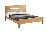 Julian Bowen Curve Bed - Oak Wooden Beds