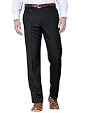 Farah Classic Men's Flexi Straight Suit Trousers, Black, 40/29