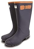 Town & Country Burford Fleece Lined Wellingtons Boots Navy Size 6 UK