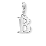 Thomas Sabo Women Charm Pendant Letter B Charm Club 925 Sterling Silver 0176-001-12