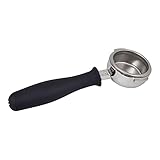 Rancilio Portafilter V3 (10071003) - 58 mm without base - black - 1 piece - porta filter - coffee filter - for Rancilio Silvia V3 and commercial machines