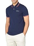 Ben Sherman Men's Signature Polo Shirt, Blue (Dark Navy 25), Large (Size:L)