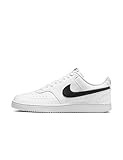 NIKE Men's Court Vision Low Next Nature Basketball Shoe, White/Black-White, 12 UK