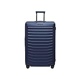 Bric's Porsche 27, 30, and 32 inch Expandable Spinner Luggage - Expandable Depth of 1.5" - Hardside Travel Suitcase - Roadster Collection, Blue Matte, 32 inch Expandable
