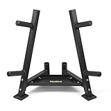 PhysKcal H2 Weight Plate Rack, Weight Plate Storage, Bumper Plate Stand, Olympic Weight Plates, Weight Storage Rack for Home Gym