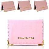 Glamified - New Leather Oyster Travel Card Bus Pass Holder Wallet Rail Card Cover CASE (Baby Pink)