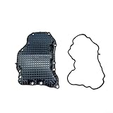 SMZhomeone OIl Pan Black ABS Replacement For Nissan For Rogue 1.5L 2021-2024 Left Hand Drive, OEM 11110-6RC2B 11110-6RC1B, Wear-Resistant Non-Deformation Design