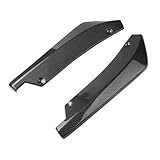 Car Rear Spoilers For Civic For Type-R For Type-S For Mugen EK9 EP3 FD2 FN2 RR RC GT FK2 FK8 Rear Bumper Lip Wrap Angle Diffuser Splitter Canard Spoiler(Carbon Look)