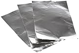 Rayher Silver Coloured Metallic Foil Sheets for Crafts, Set of Three Decorative Aluminium Sheets for Foil Embossing, 20x30cm, 2707022