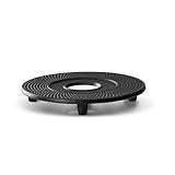 Bredemeijer Coaster Jang, black, Cast Iron, 13.4 x 13.4x 1.8 cm