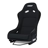 GT OMEGA CHASE V2 Bucket Seat Black XL - Lightweight Yet Stable Fibreglass Frame, with Adjustable Mounting Positions, for An Immersive Sim Racing Session