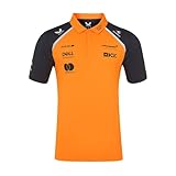 McLaren F1 Team Official Polo Shirt, Papaya Orange, GRET, 2025 Season (UK, Alpha, L, Regular, Regular, Autumn Glory/Phantom)
