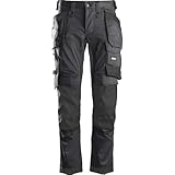 Snickers 6241 AllroundWork Slim Fit Trousers Holster Pockets Steel Grey 38" 30"