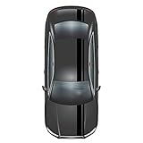 Finest Folia Racing Stripes Racing Stripes 5 m x 15 cm and 10 m x 5 cm Rally Stripes Viper Strips for Vehicles Car Accessories Tuning Strips for Bonnet Roof Rear (Matt Black)