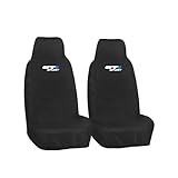 JH AUTOSTORES - Front Custom Seat Covers Heavy Duty Waterproof Black Protectors 1+1 Pair 2x - Fits GOLF MK5 MK6 MK7 MK8 GT GTI