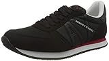 Armani Exchange Men's Rio Side Logo Sneaker, Full Black, 8 UK