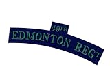 World War Two 49th Battalion Edmonton Regiment Cloth Shoulder Title, Made in England