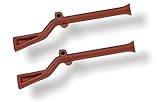LEGO Accessories: Brown Flintlock Musket - Pirate Gun x2