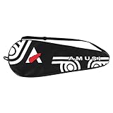 Waterproof Badminton Racket Bag 2 Racquet Padded to Protective Carry Case Hand Bag Shoulder Bag Lightweight Easy to Carry Badminton Equipment Bags for Men Women Youth Adults