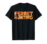 Ferret Hunter Orange Camouflage Ferret Hunting T-Shirt