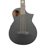 Lindo Neptune Short Scale (30") Matte Black Electro Acoustic Bass Guitar V2