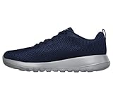 Skechers Men's Go Walk Max Effort Trainers, Navy Textile Gray Trim, 8 UK