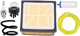 Hippotech 574362302 Air Filter and Primer Bulb Kit Replacement for Husqvarna K760 K770 Concrete Cut-Off Saw