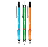 rOtring Visuclick Mechanical Pencil | 0.7 mm | 2B Lead | Lively Pink, Green & Blue Barrels | 3 Count