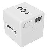 Cube Gravity Sensor Flip Timer, 1 3 5 10 Minutes and 15 20 30 60 Minutes Preset Countdown Timer for Studying, Cooking and Beauty Salon(1-3-5-10Mins)