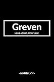 Greven: Notizbuch, Notizblock, Journal, Notebook 120 Seiten A5 | Punktraster | Deine Stadt, Notizen, Geschichten