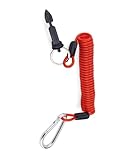 YiJPXinADZ 6FT Trailer Breakaway Safety Cable with Pin & Buckle | Heavy-Duty Steel Core & Anti-Drag Coil Design | Universal Emergency Brake Kit for RV/Camper/Trailer