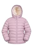 Mountain Warehouse Seasons Fur-Lined Kids Padded Jacket - Lightweight, Warm & Water-resistant Puffer Coat, Boys & Girls - For Autumn Winter, School & Outdoors Pale Pink Kids Size 7-8 Years