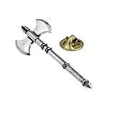 Roman Double Headed Battle Axe English Pewter Lapel Pin Badge XTSPBH09