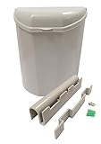 Streetwize LW628 Carabin - 6 L Plastic Caravan Bin with Hinge Lid | Easy Mount Garbage Can for RV, Caravanning, Motorhomes, Campers | Travel Trailer Waste Management