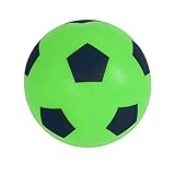 Fun Sport 20cm Green Football | Soft Foam Soccer Ball for Indoor & Outdoor Play | Durable Sponge Ball for Kids & Adults | Perfect for Hours of Fun Games | Suitable for Boys, Girls & All Ages (19.4cm)