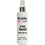 Irish Tweed Body Spray - 100ml Eau de Toilette (EDT) - Atomiser Mist - Aftershave Scent - Vegan Friendly - Puddle of Wax - Made in the UK