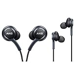 Official Samsung Galaxy S8 / S8+ Handsfree Headphones/Earphones - Tuned by AKG/Harman Kardon - Black (EO-IG955BSEGWW) - Bulk Packed, Frustration Free Packaging
