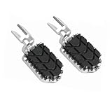 Motorcycle Footrest Foot Pegs For BMW R1200GS 2004-2012 R1100GS R1150GS F800GS F700GS F650GS Motorcycle FootRest FootPegs Aluminum Adjustable Foot Peg Rest(Silver With Cover)