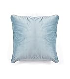 Soft French Velvet Large Cushion Cover in Duck Egg 55cm x 55cm with Piped Edges