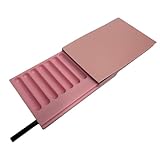 Fenny's Creations Elegant Snuff Wallet Storage Box, Multi-Compartment, Portable, Matt Black (Pink Case With Printed Top)