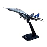 Xiaojikuaipao 1/100 Russian MIG-35 Diecast Aircraft Model - Collectible Fighter Plane for Home Decor and Office Display - White