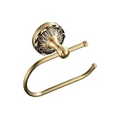 Celbon Brused Bronze Toilet Paper Holder Wall Mounted 18.5cm/7.28'' Antique Brass Tissue and Towel holder for Bathroom or Kitchen Room Vintage Design