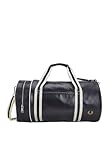 Fred Perry Classic Barrel Bag, Sports Bag, Navy Ecru, One Size