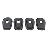 4x Front and Rear Motorcycle Turn Signal Indicator Adapter Spacers in Black - For Yamaha YZF-R6, YZF600, YZF1000 Thunderace, FZ1000, FAZER FZ600, YZF-R1